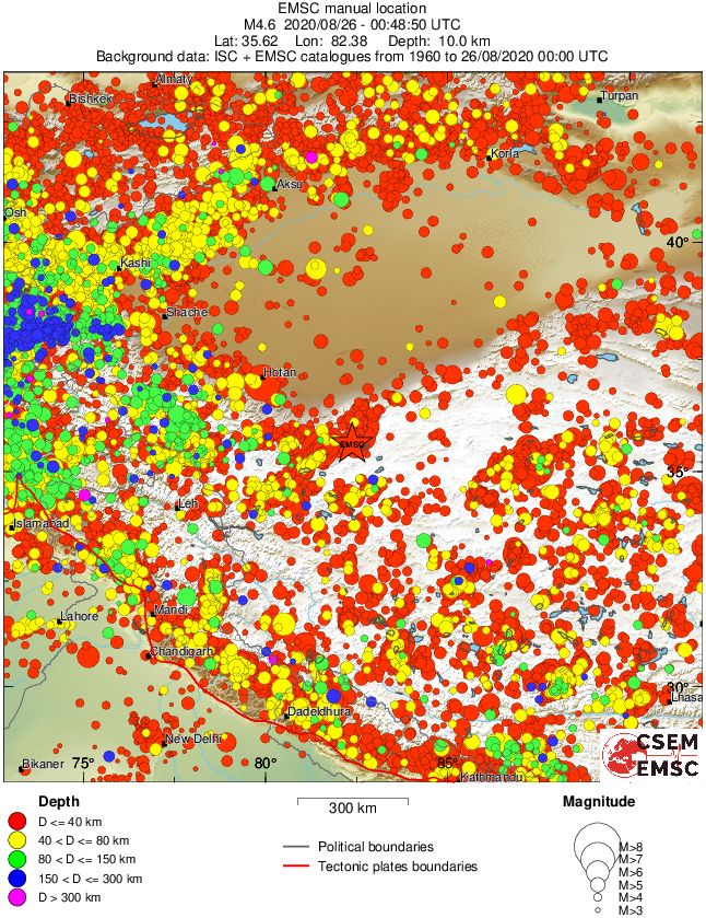 wide historical seismicity