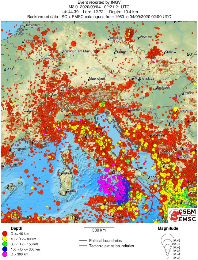 wide historical seismicity