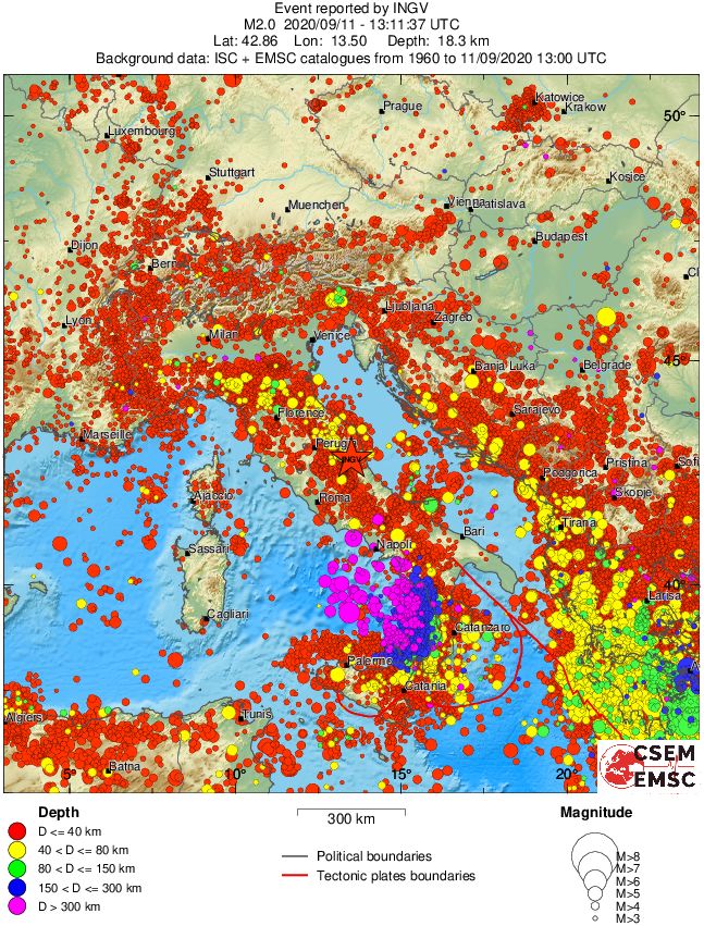 wide historical seismicity