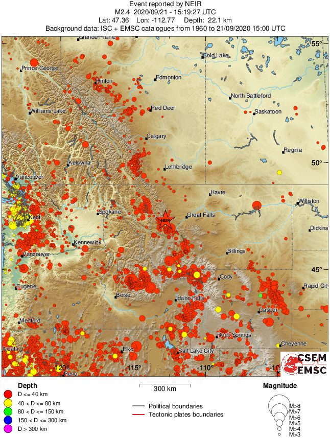 wide historical seismicity