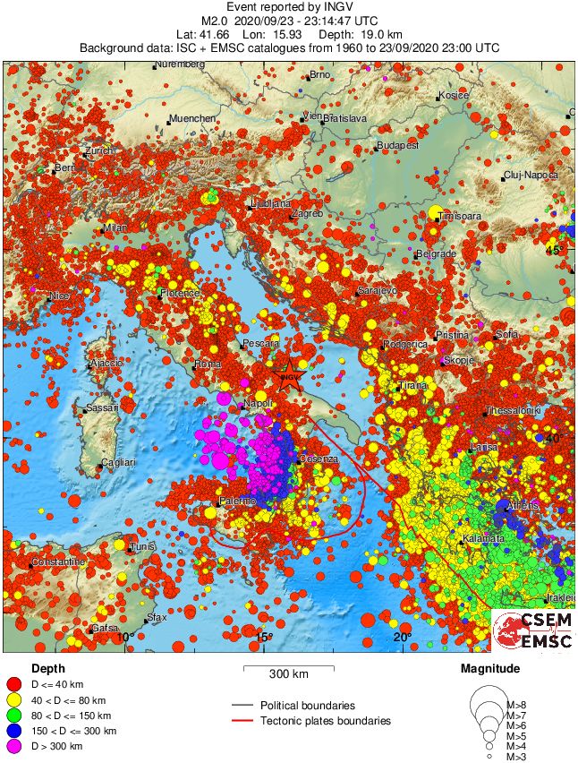 wide historical seismicity