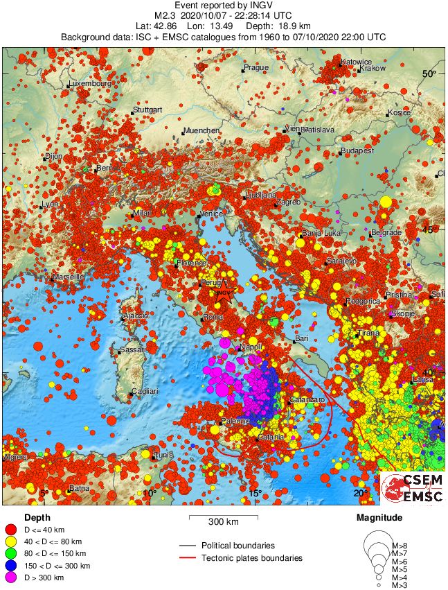 wide historical seismicity