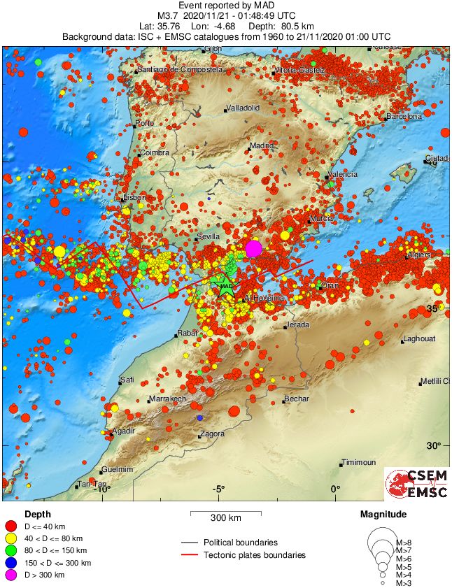 wide historical seismicity