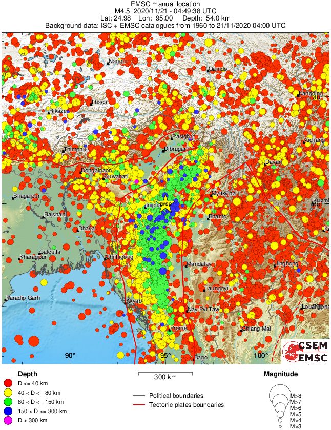wide historical seismicity