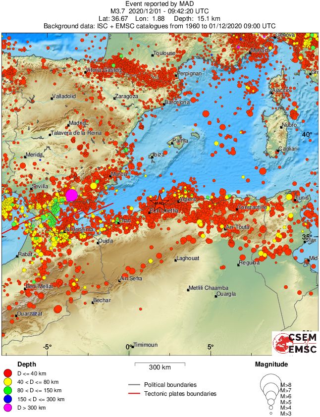 wide historical seismicity