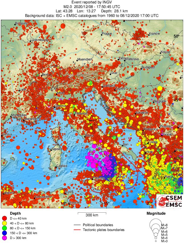 wide historical seismicity