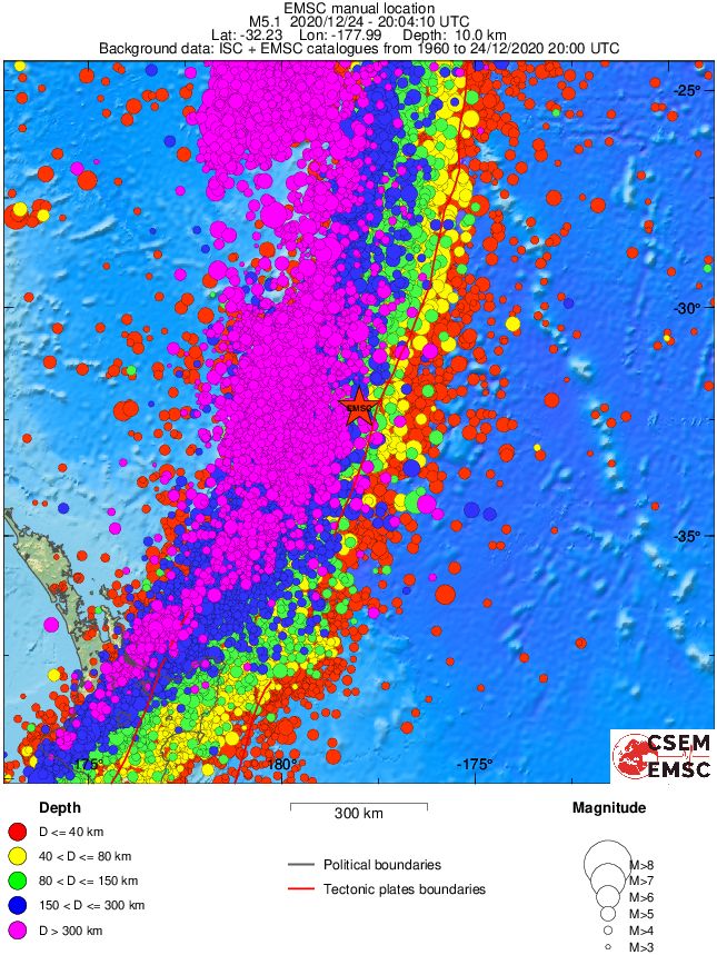 wide historical seismicity