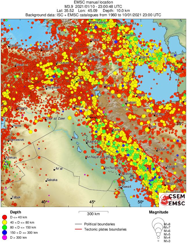 wide historical seismicity