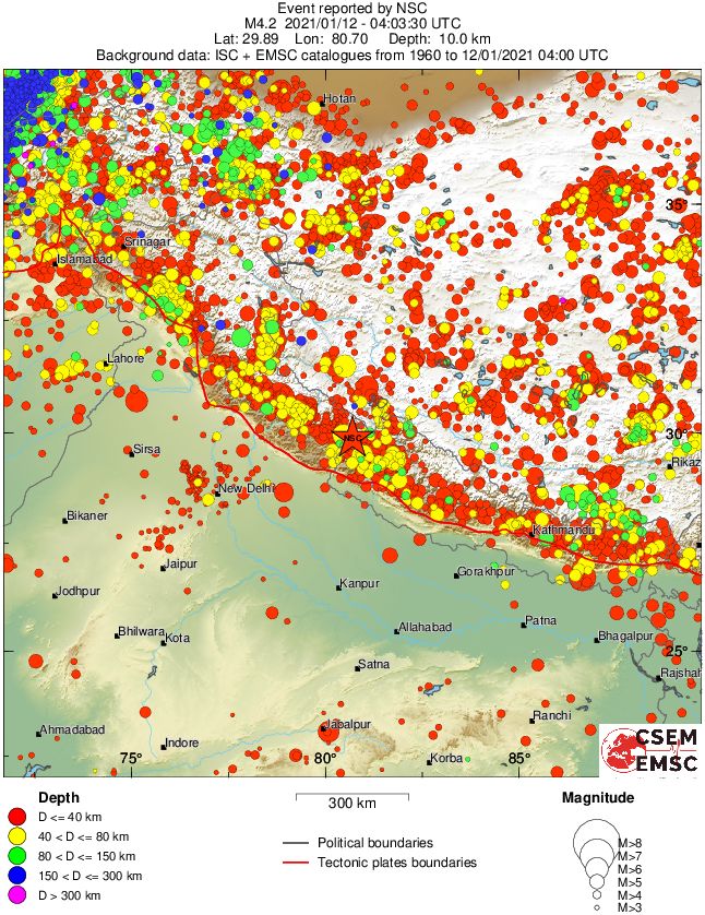 wide historical seismicity