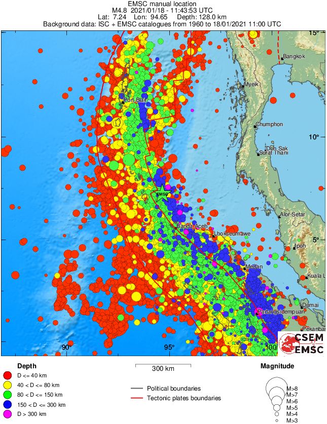wide historical seismicity