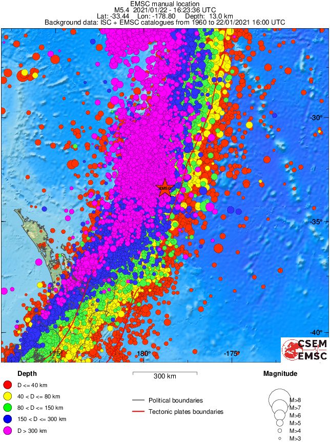 wide historical seismicity