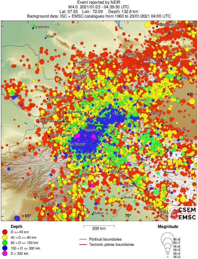 wide historical seismicity