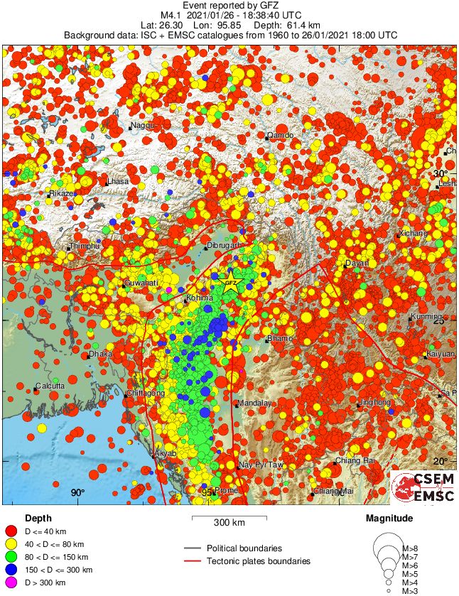 wide historical seismicity