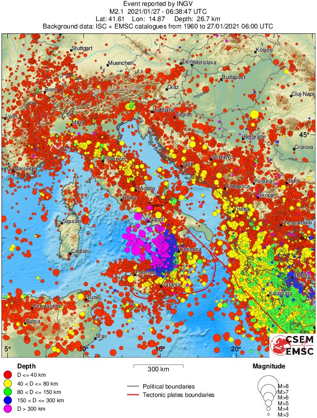 wide historical seismicity