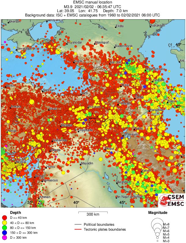 wide historical seismicity
