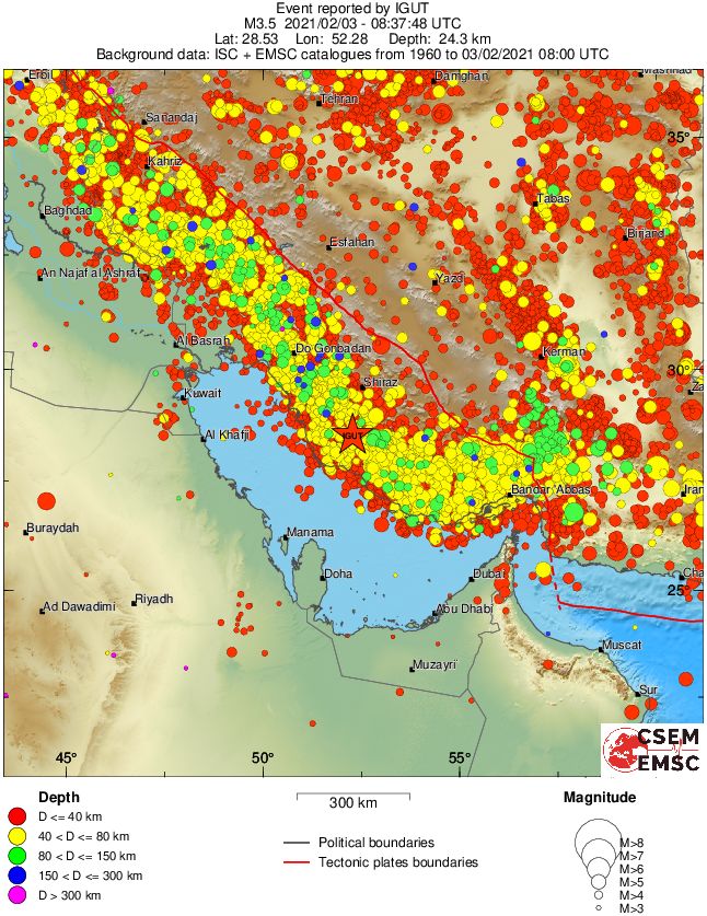 wide historical seismicity