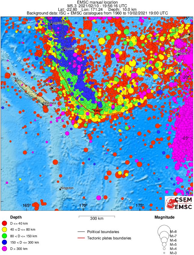 wide historical seismicity