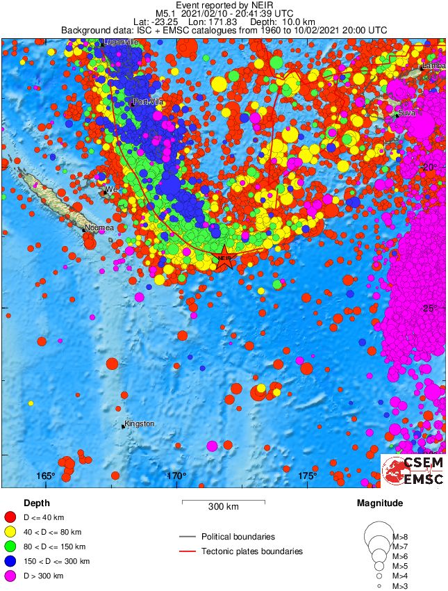 wide historical seismicity