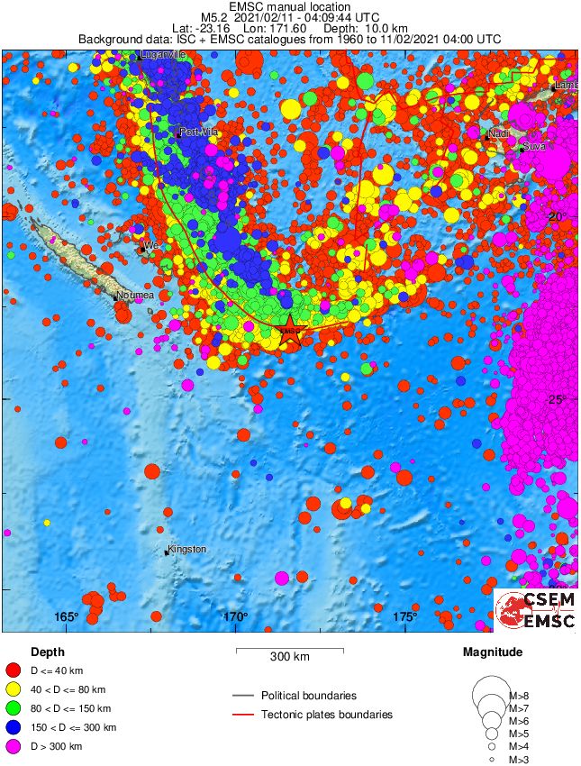 wide historical seismicity
