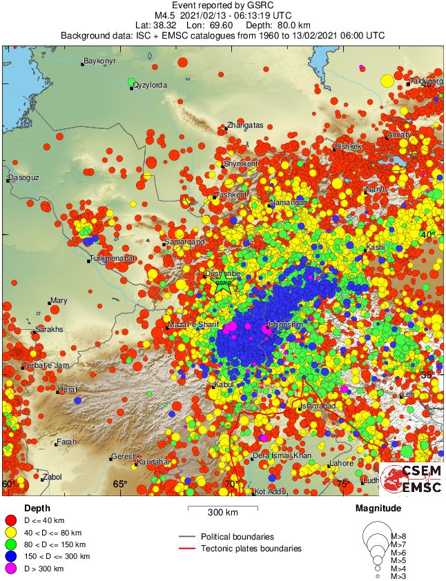wide historical seismicity