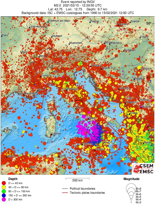 wide historical seismicity