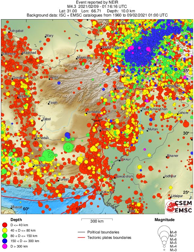wide historical seismicity