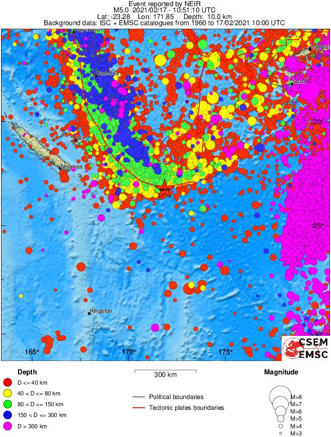 wide historical seismicity