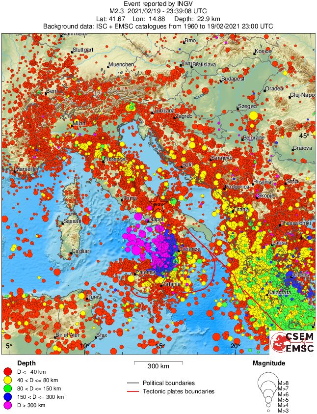 wide historical seismicity
