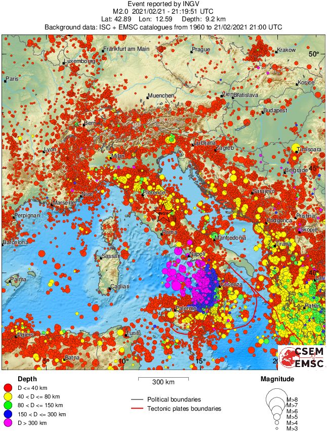 wide historical seismicity