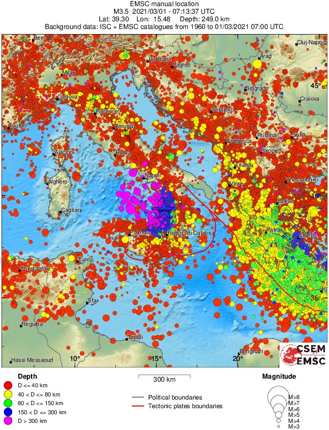 wide historical seismicity