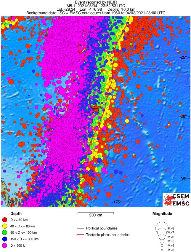 wide historical seismicity