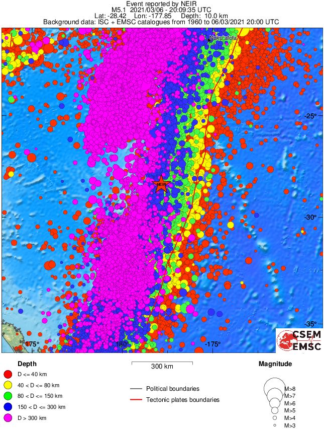 wide historical seismicity