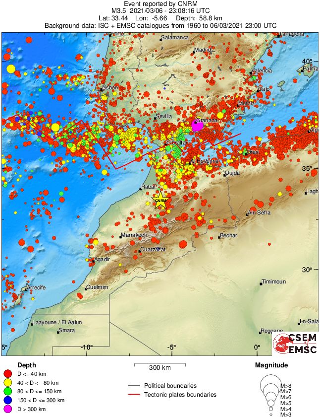 wide historical seismicity