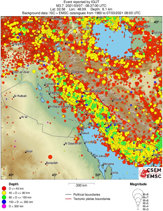 wide historical seismicity