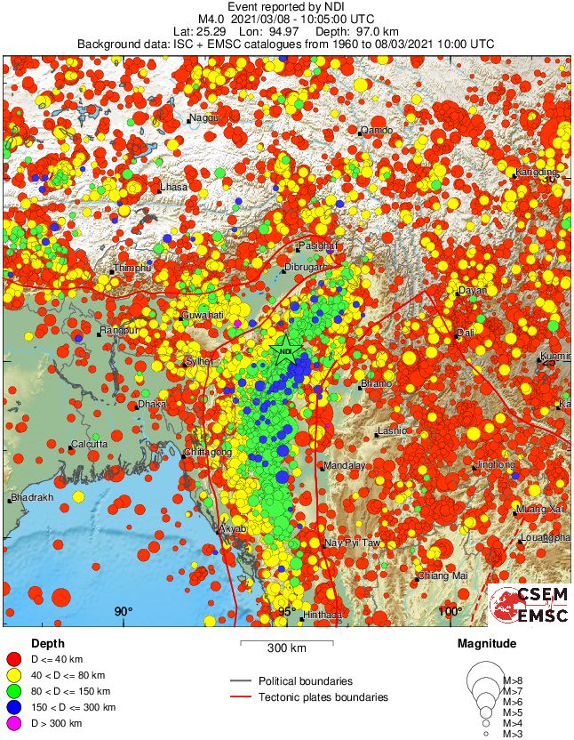 wide historical seismicity