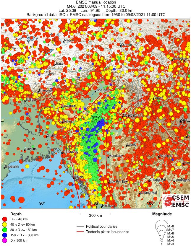 wide historical seismicity