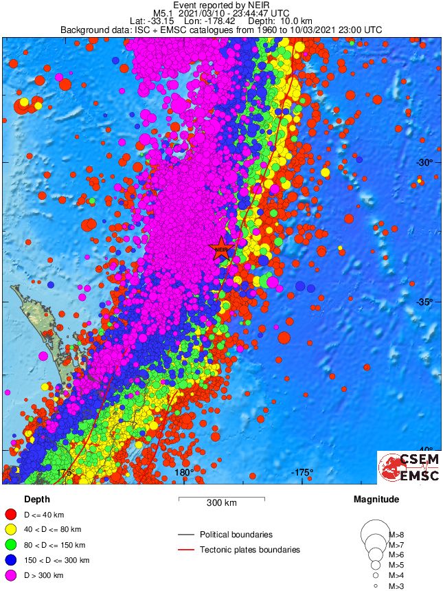 wide historical seismicity