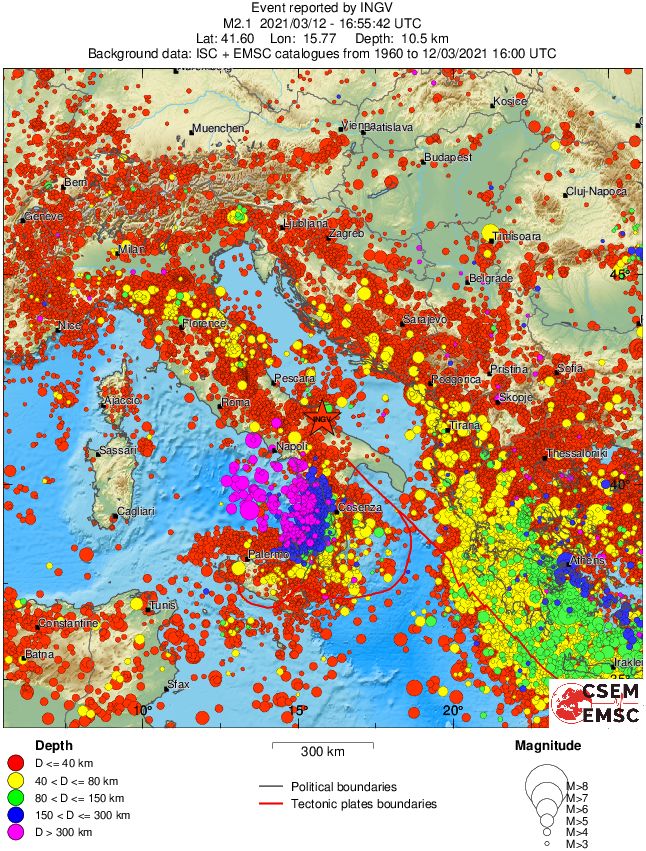 wide historical seismicity