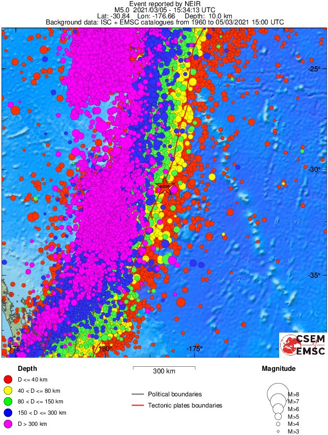 wide historical seismicity