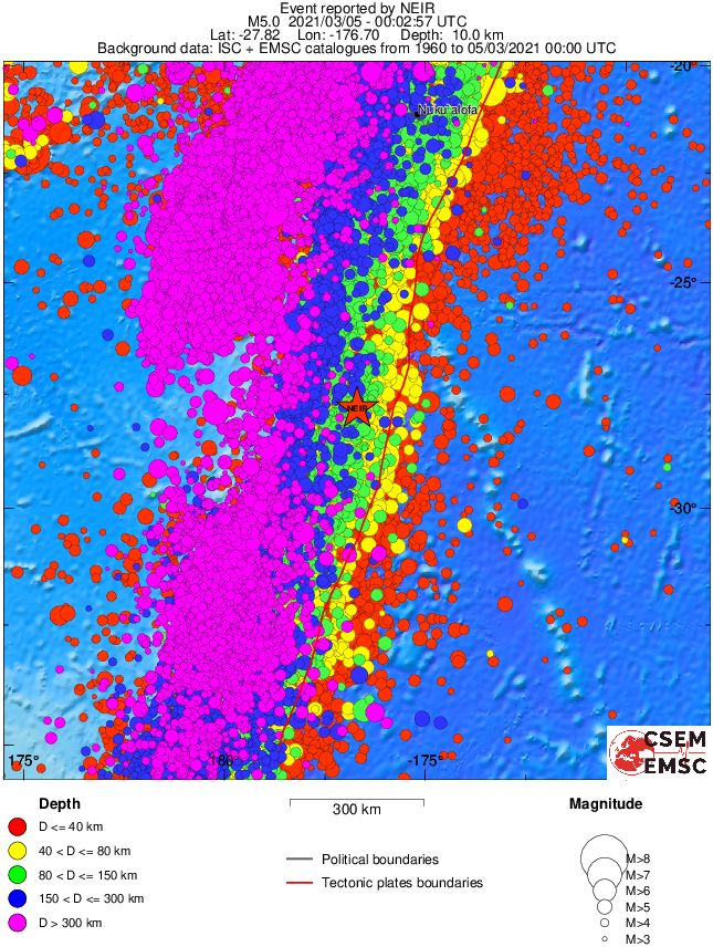 wide historical seismicity