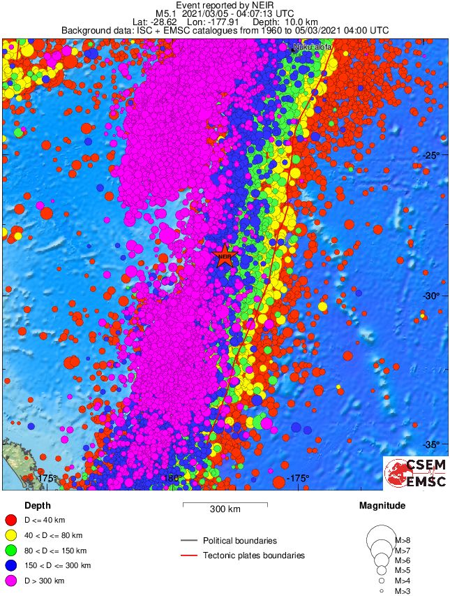 wide historical seismicity