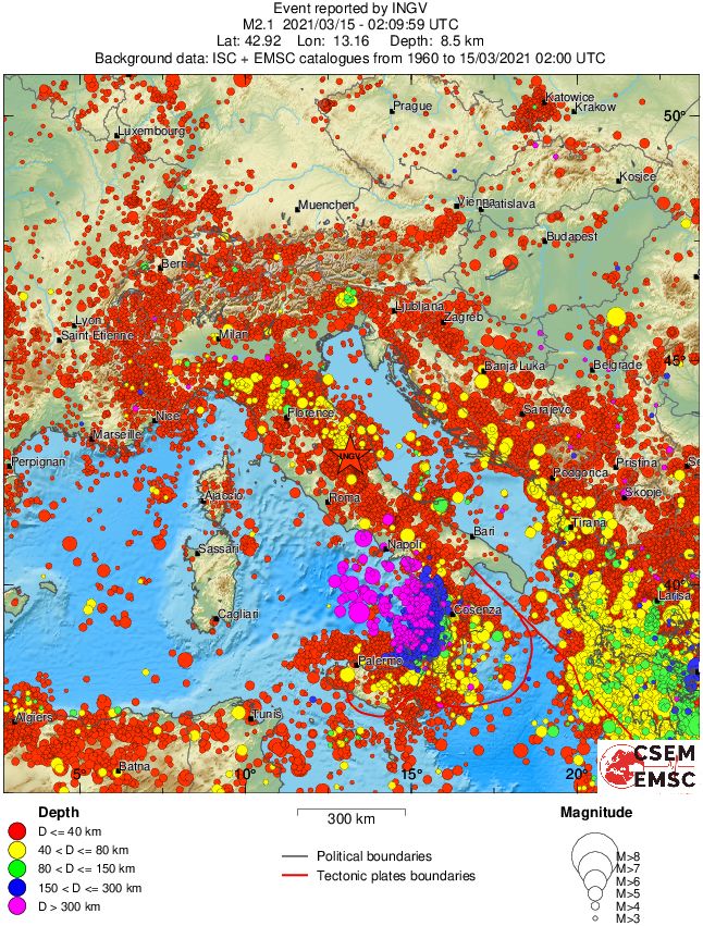 wide historical seismicity