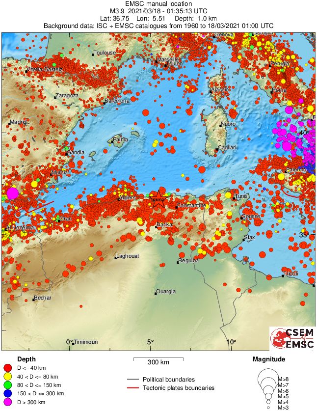 wide historical seismicity