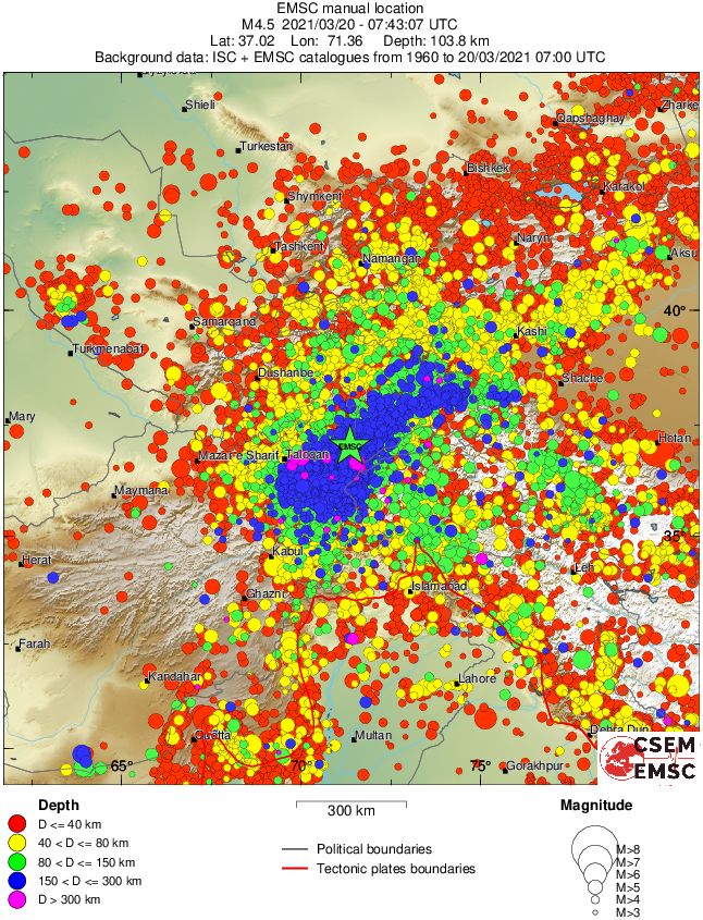 wide historical seismicity