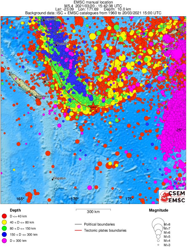 wide historical seismicity