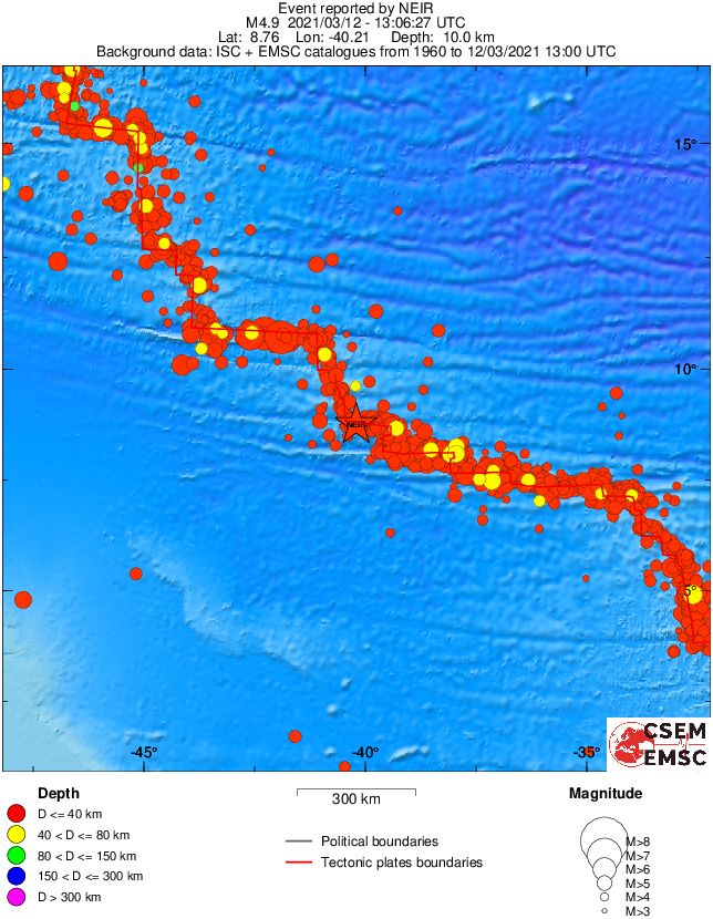wide historical seismicity