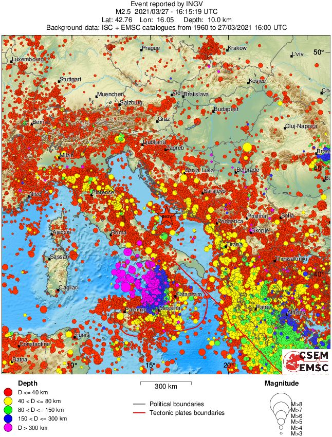 wide historical seismicity