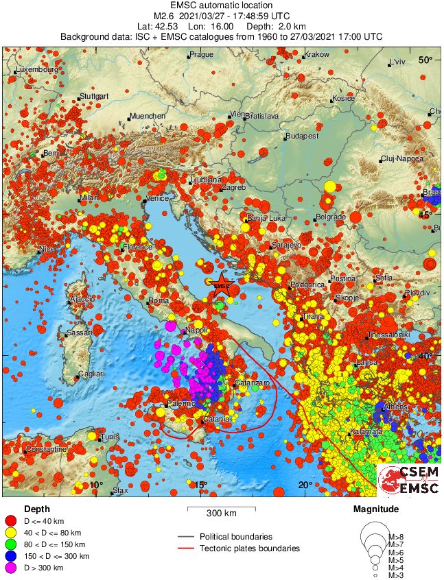 wide historical seismicity