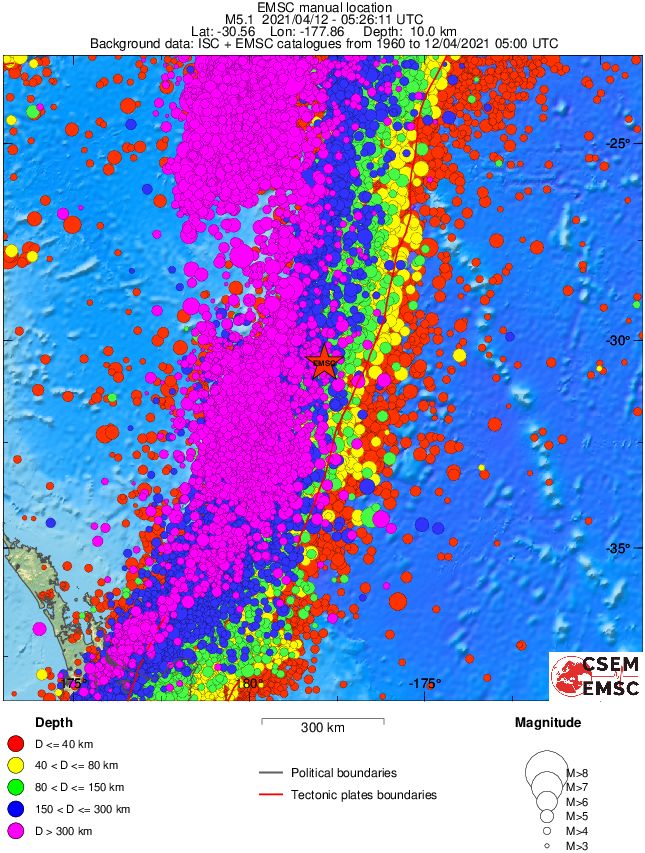 wide historical seismicity