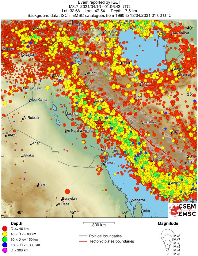 wide historical seismicity